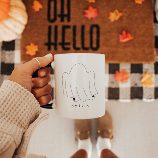 Personalized Minimalist Cute Halloween Mug (Creator Uploaded)