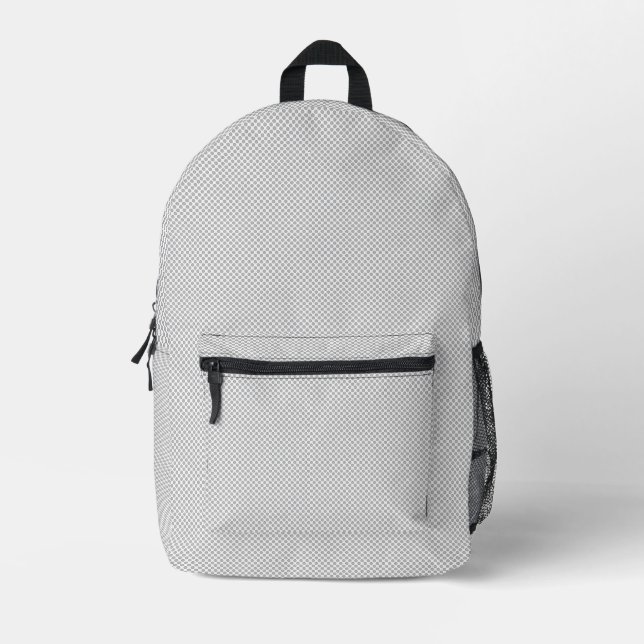 Personalized Minimalist Gray Backpack (Front)