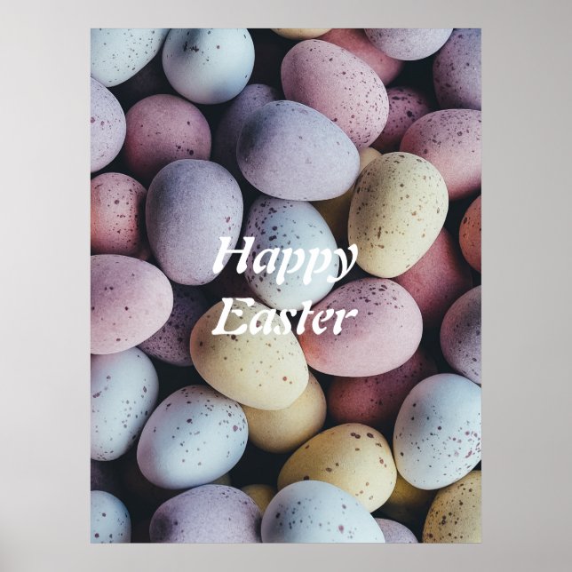 Personalized/ Minimalist/ Happy Easter Poster (Front)