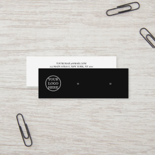 Personalized Minimalist Modern Earring Display  Mini Business Card