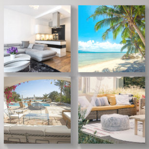 Personalized Minimalist Modern Elegant Photo Set Acrylic Photo Tile