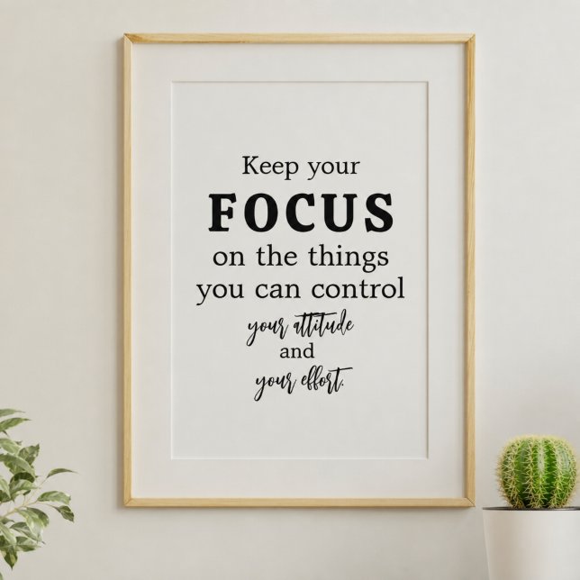 Personalized Minimalist Motivational Typography Poster (Creator Uploaded)