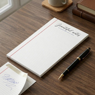 Personalized Minimalist Notes, Simply Lined Paper Post-it Notes