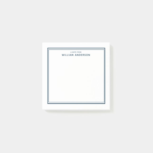  Personalized Minimalist Post-it Notes (Front)