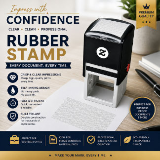 Personalized Minimalist Self-Inking Stamp