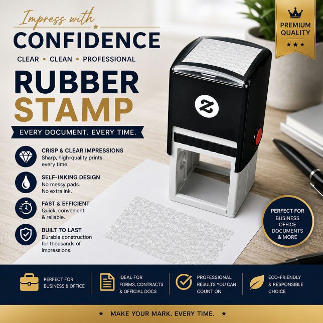 Personalized Minimalist Self-Inking Stamp (Creator Uploaded)