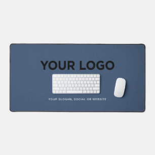 Personalized Minimalist Simple Logo and Text Desk Mat