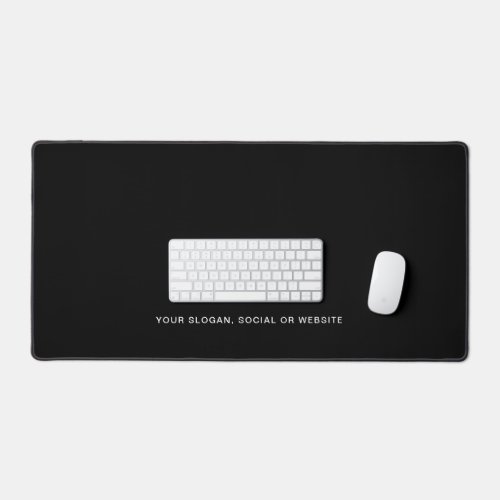 Personalized Minimalist Simple Logo and Text Desk Mat