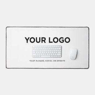Personalized Minimalist Simple Logo and Text Desk Mat