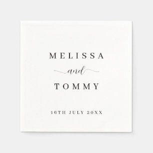 Personalized Minimalist Simple Style Elegant  Napkins