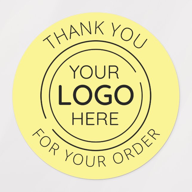 Personalized Minimalist Thank You Logo Labels (Design 1)