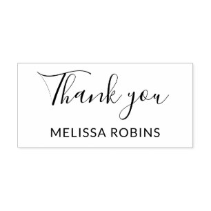 Personalized Minimalist Thank you Self-inking Stamp