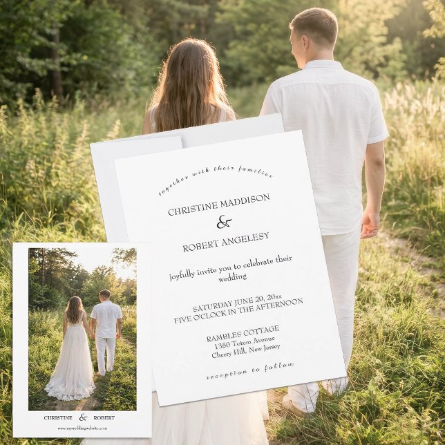 Personalized Minimalist Wedding Invitation (Personalized Wedding Invitations)