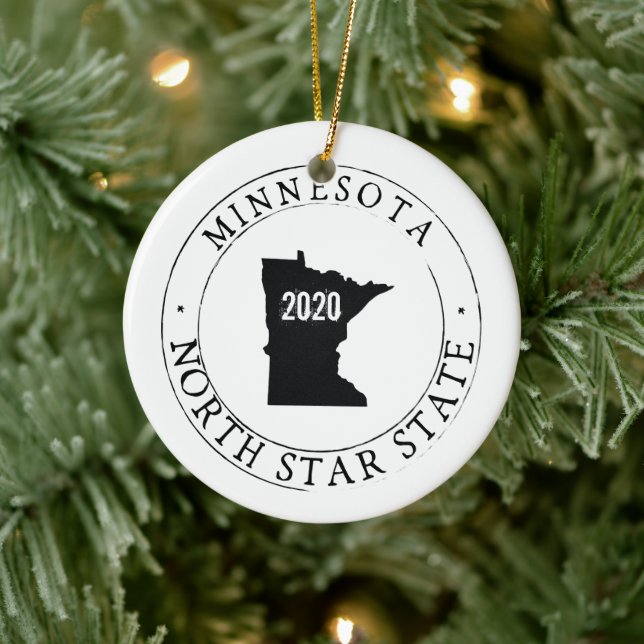 Personalized Minnesota Ornament (Tree)