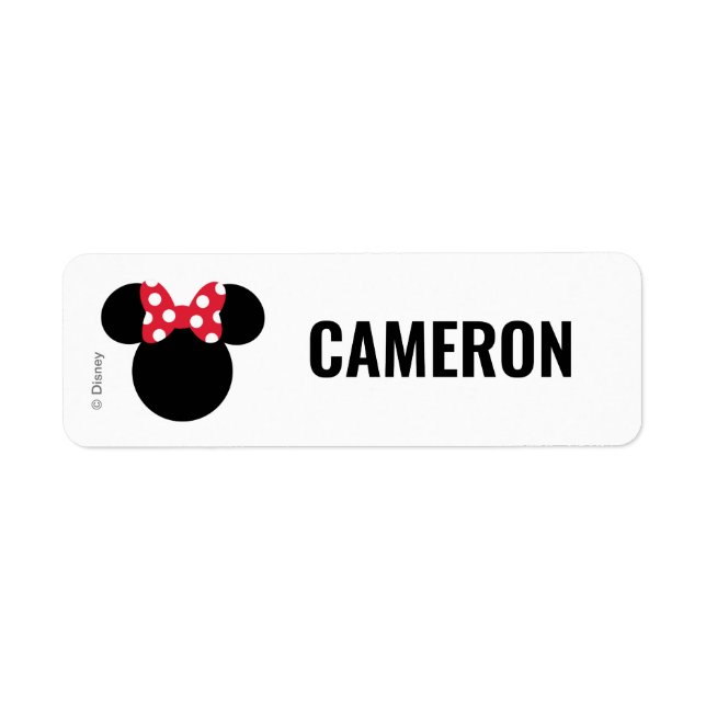 Personalized Minnie Mouse | Back to School Labels (Front)