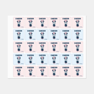 Personalized Minnie Mouse Back to School Labels