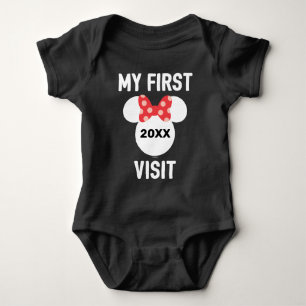 Personalized Minnie Mouse My First Visit T-Shirt Baby Bodysuit