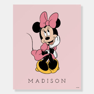 Personalized - Minnie Mouse   Posing in Pink  Foam Board
