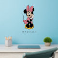 Personalized - Minnie Mouse | Posing in Pink Wall Decal | Zazzle