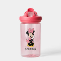 Personalized Minnie Mouse | Posing in Pink  Water Bottle