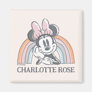 Personalized Minnie Mouse Rainbow Magnet