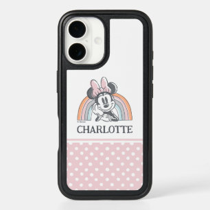Personalized Minnie Mouse Rainbow iPhone 16 Case
