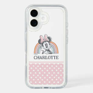 Personalized Minnie Mouse Rainbow iPhone 16 Case