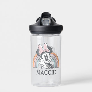 Personalized Minnie Mouse Rainbow  Water Bottle