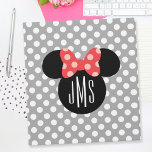 Personalized Minnie Polka Dot Head Silhouette Binder<br><div class="desc">Personalize these striped Disney flip flops by adding your name or monogram.</div>