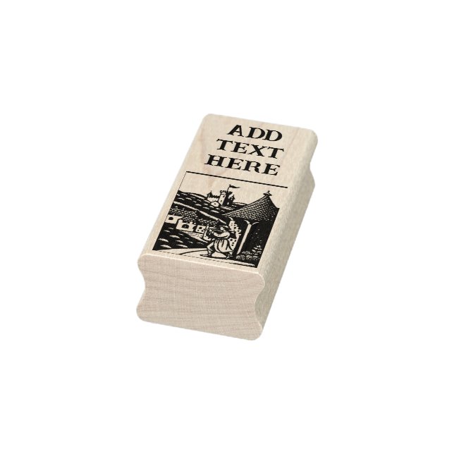 Personalized Minstrel - Wood Art Stamp (Stamp)