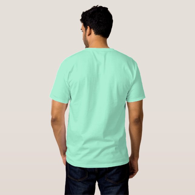 green t shirt back template