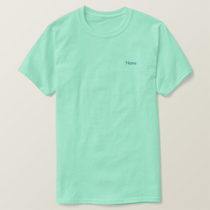 green mint shirt