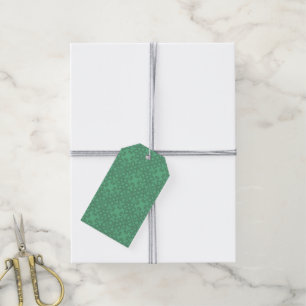 Personalized mint green pattern gift tags
