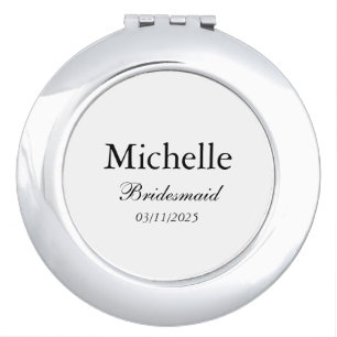 Personalized MIRROR Bridesmaid Bachelorette Grooms