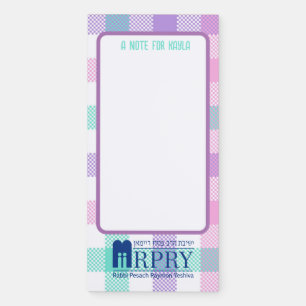 Personalized Mitzvah Note Magnetic Notepad