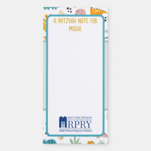 Personalized Mitzvah Note Magnetic Notepad