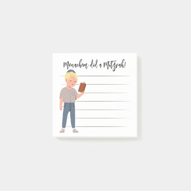 Personalized Mitzvah Notes (Front)