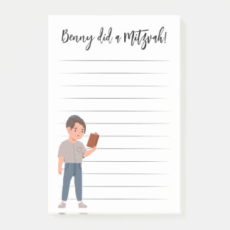 Personalized Mitzvah Notes