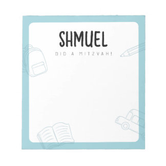 Personalized Mitzvah Notes