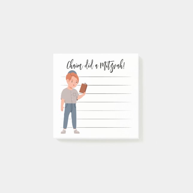 Personalized Mitzvah Notes (Front)