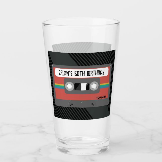 Personalized Mixtape Glass (Front)