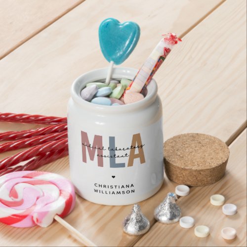 Personalized MLA Medical Laboratory Assistant Candy Jar