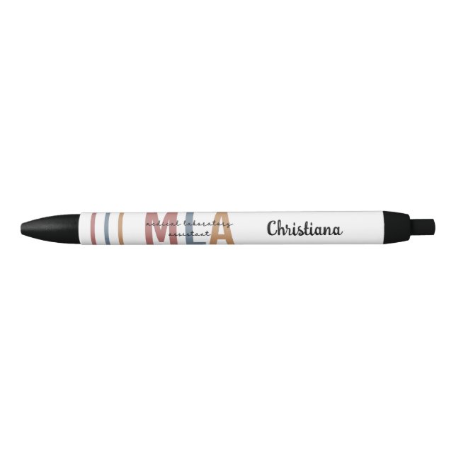 Personalized MLA Medical Laboratory Assistant Pen (Front)