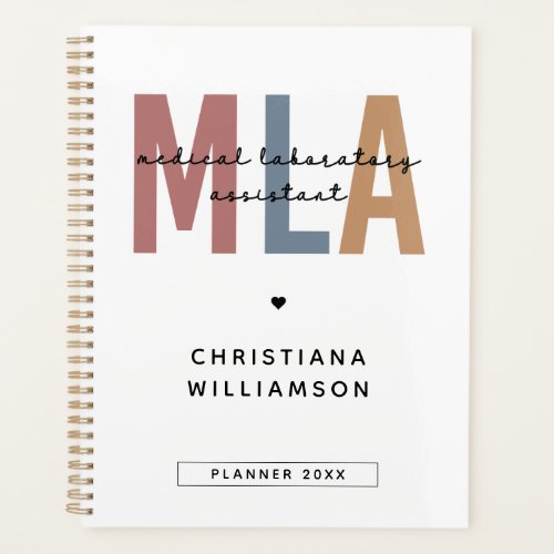 Personalized MLA Medical Laboratory Assistant Planner