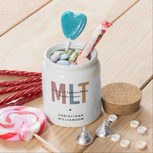 Personalized MLT Medical Laboratory Technician Candy Jar