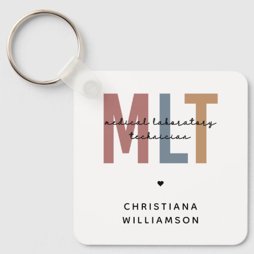 Personalized MLT Medical Laboratory Technician Keychain