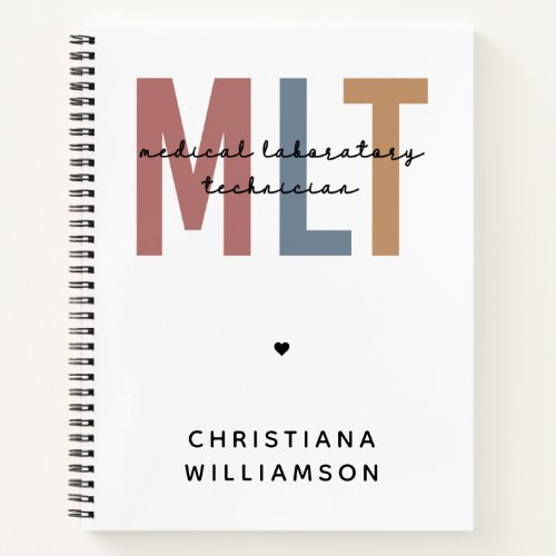 Personalized MLT Medical Laboratory Technician Notebook