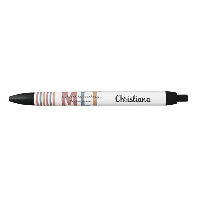 Personalized MLT Medical Laboratory Technician Pen (Front)