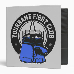 Personalized MMA Mixed Martial Arts Fight Club 3 Ring Binder