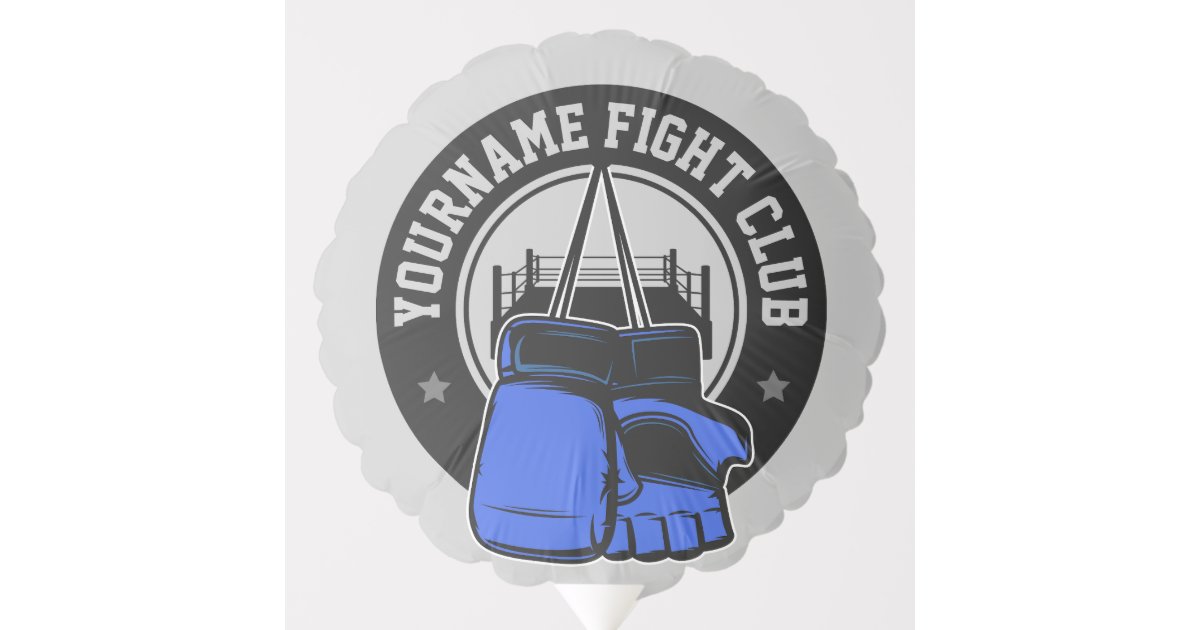 Personalized mma mixed martial arts fight club balloon zazzle